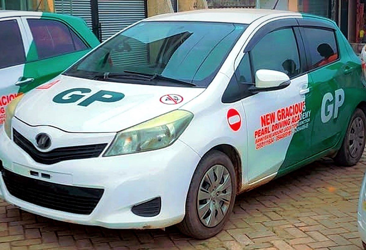 Training car with academy branding